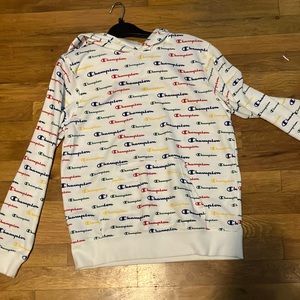 White champion hoodie